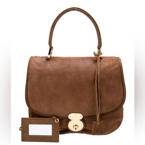 Vintage (2006) Brown Suede Balenciaga Saddle Bag
